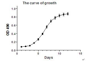 細胞增殖（MTT）結果示意圖